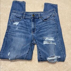 American Eagle Outfitters Distressed Hi-Rise Leggings